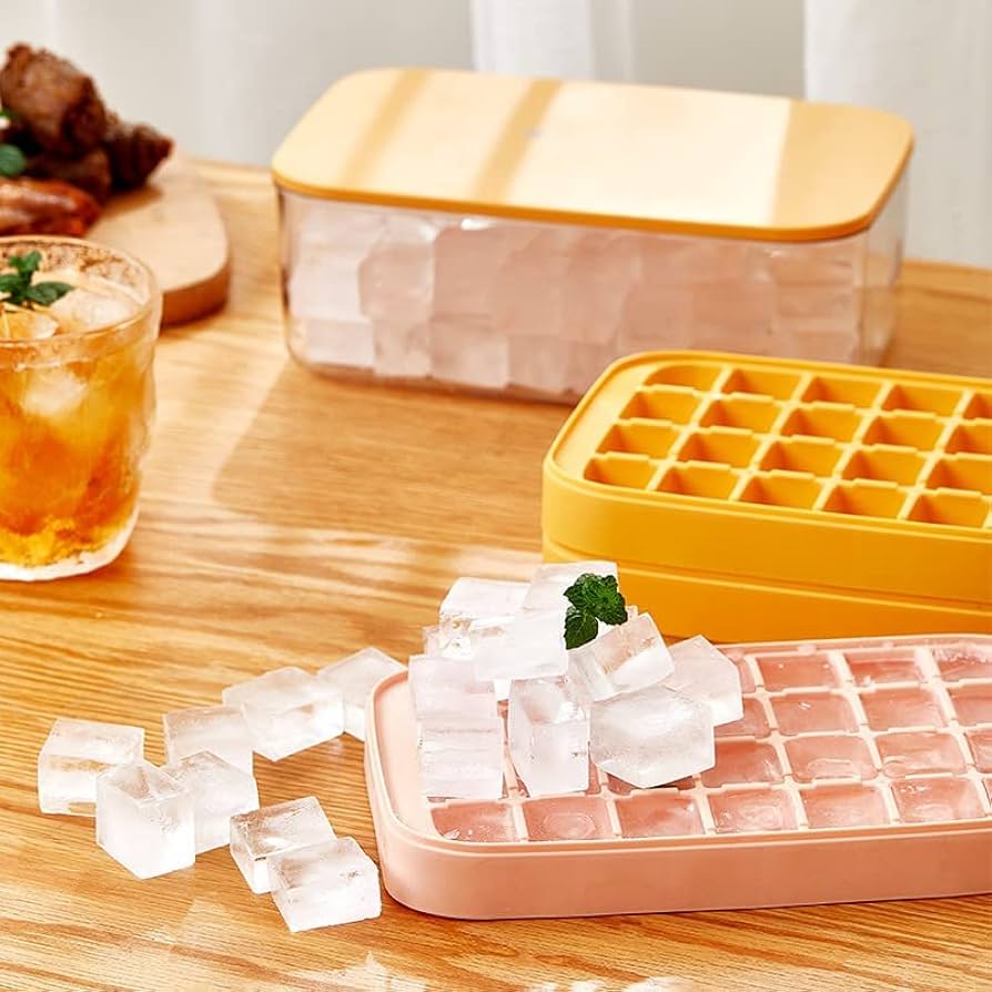 Amazon | 製氷皿 製氷器 氷ケース ふた付き 氷スコップ 氷入れ